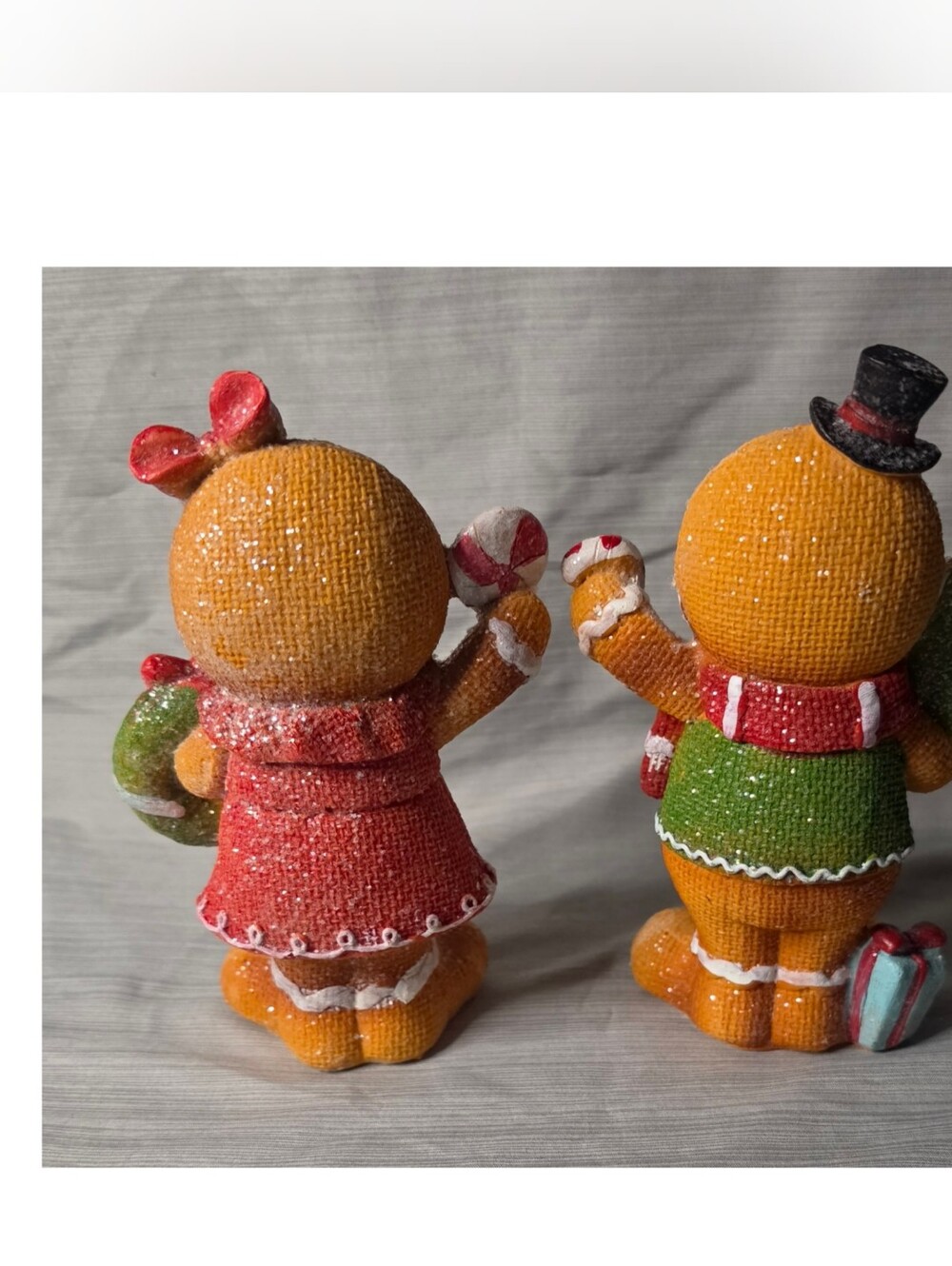 Source Unknown Red & Green Gingerbread Couple Holiday Figurines - Picture 2 of 4